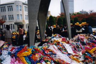 Close up of cranes at Childrens Monument